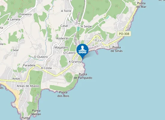 Map of Praia da Granxa