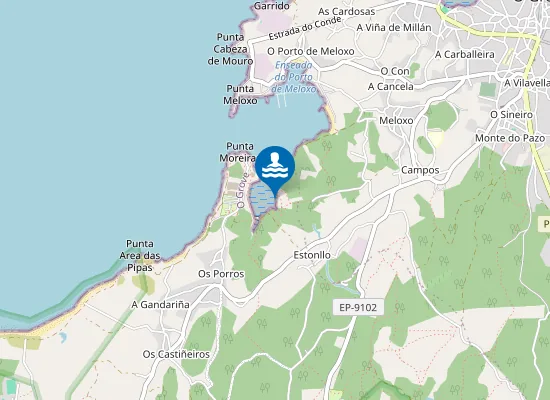 Map of Praia de Moreiras