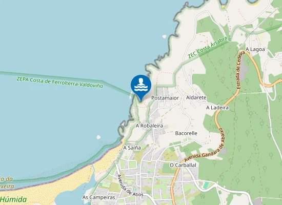 Map of Praia dos Curas