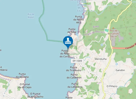 Map of O Limpiño de Pepiña