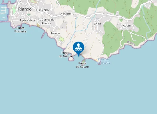 Map of Praia do Porrón