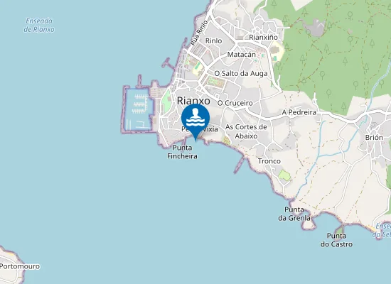 Map of Praia de Quenxo