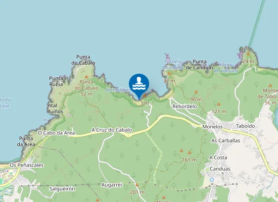 Map of Praia de San Pedro