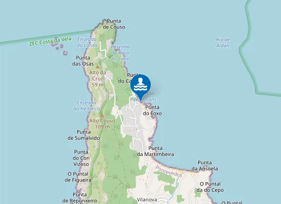 Map of Praia De Rabáns