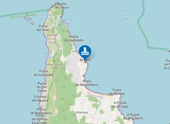 Map of Praia do Estripeiro