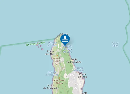 Map of Praia De Couso