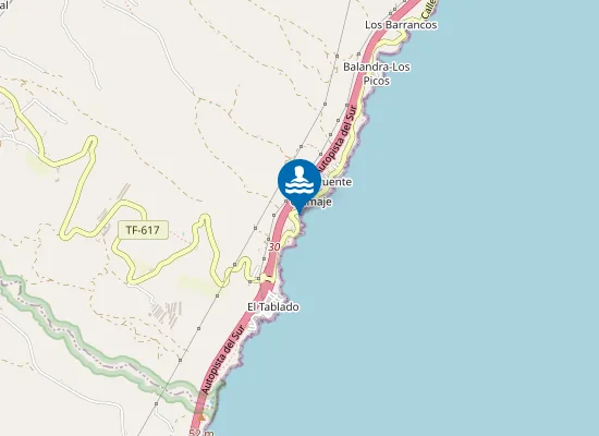 Map of Playa De Chimaje