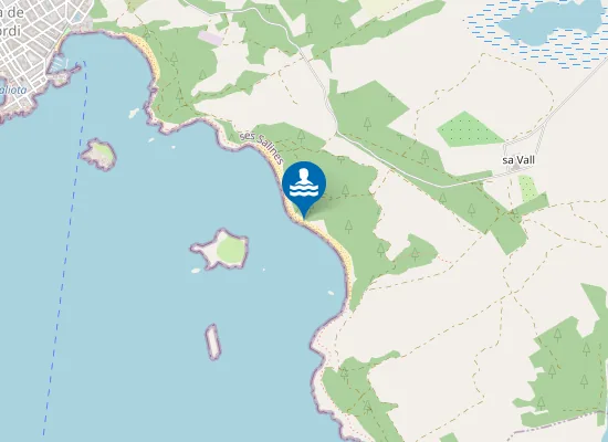 Map of Platja d'es Carbó