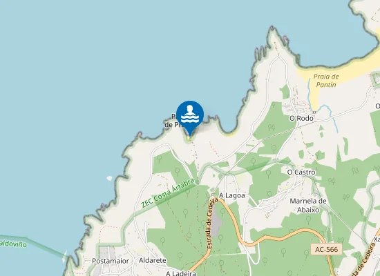 Map of Praia de Prados
