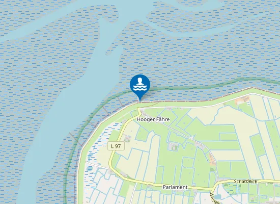 Map of NORDS PELLWORM HOOGER FAEHRE