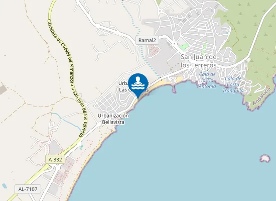 Map of Playa de Terreros