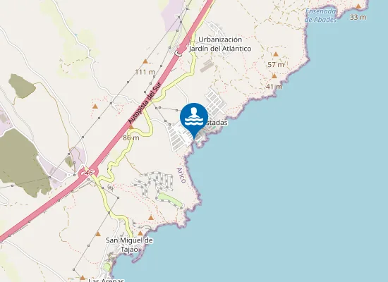 Map of Playa de La Jaca
