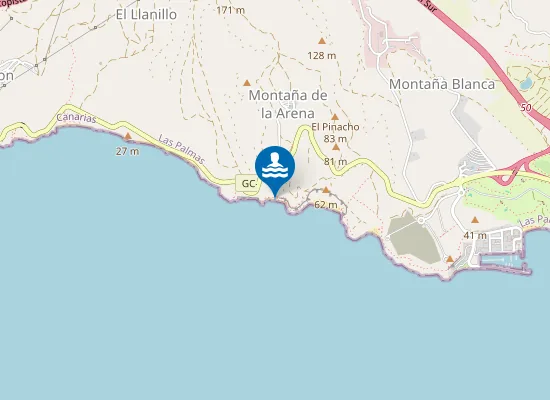 Map of Playa De Las Carpinteras