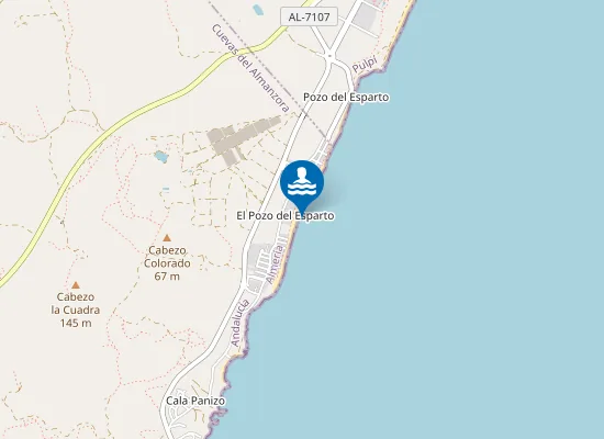 Map of Playa Pozo del Esparto / La Escribanía