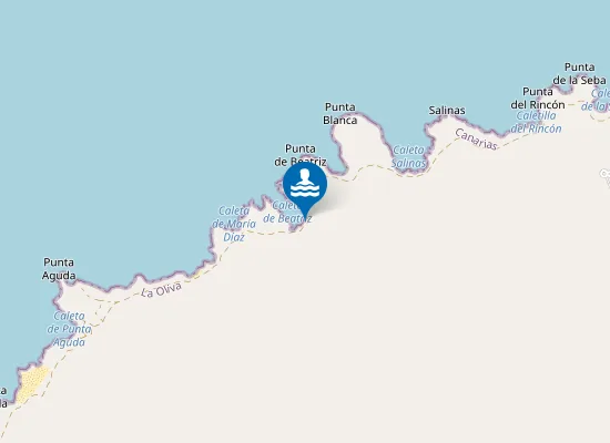 Map of Playa de Beatriz