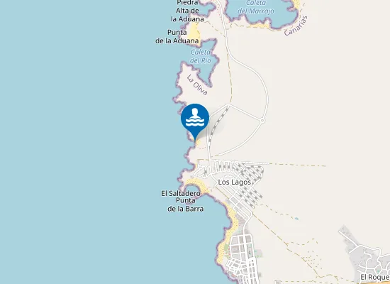Map of Playa la Barra