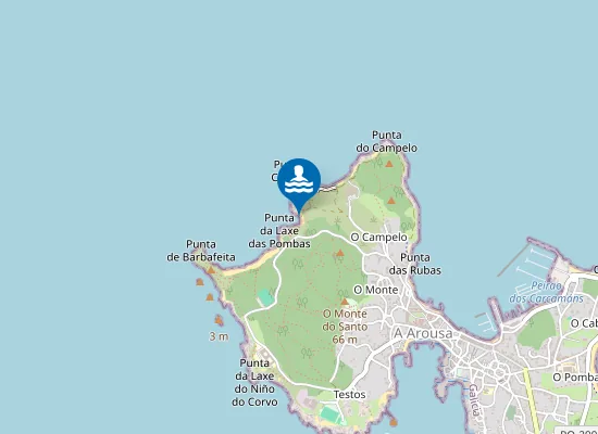 Map of Praia de Sualaxe