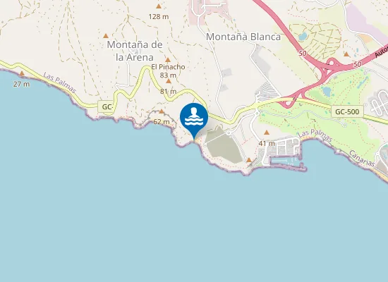 Map of Pasito Bea - Playa De Las Mujeres