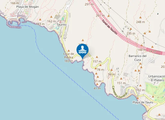 Map of Playa de Tiritaña