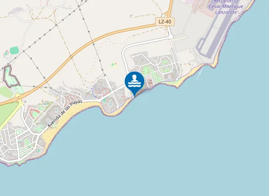 Map of Playa de Matagorda