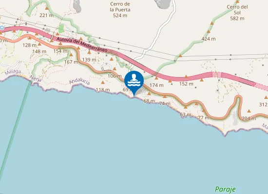 Map of Playa de las Alberquillas