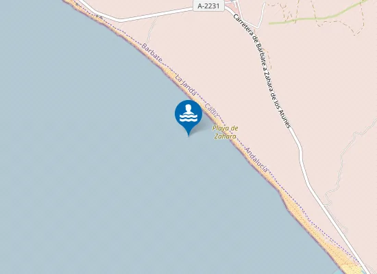 Map of Playa de Zahara