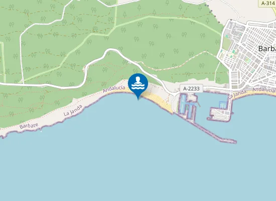 Map of Playa de la Hierbabuena