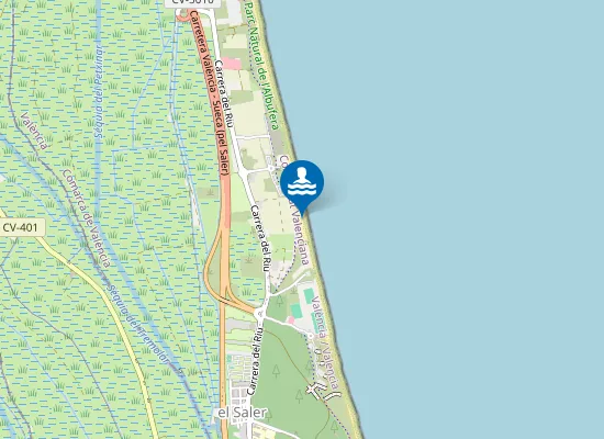 Map of Platja de la Creu