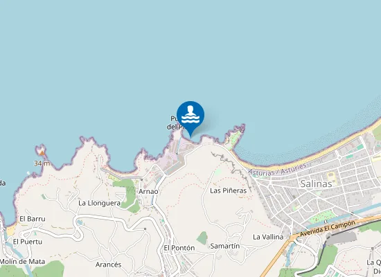 Map of Playa de El Dólar