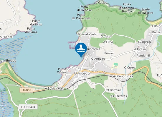 Map of Praia do Vicedo Vello