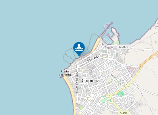 Map of Playa de las Canteras