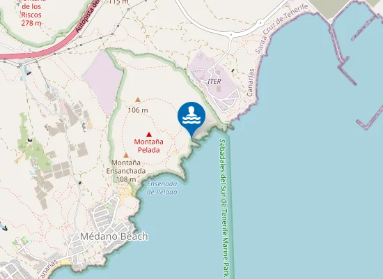 Map of Playa Cumplida