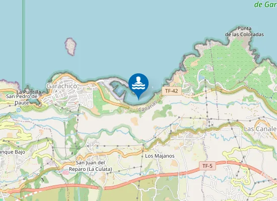 Map of Playa de las Aguas