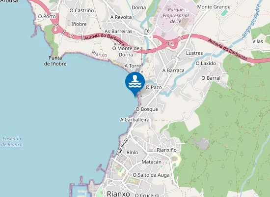 Map of Praia do Pazo