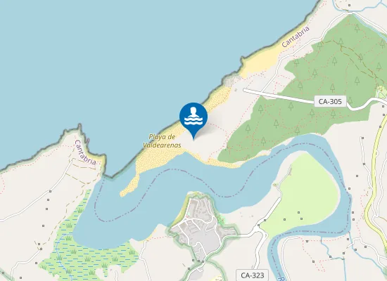 Map of Playa de Valdearenas