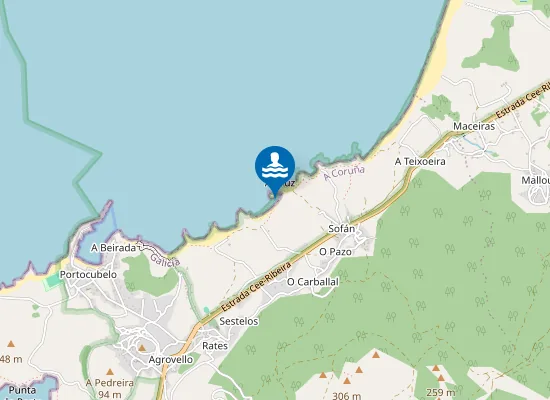 Map of Praia de Cons