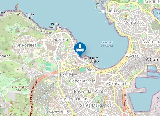 Map of Praia de San Roque