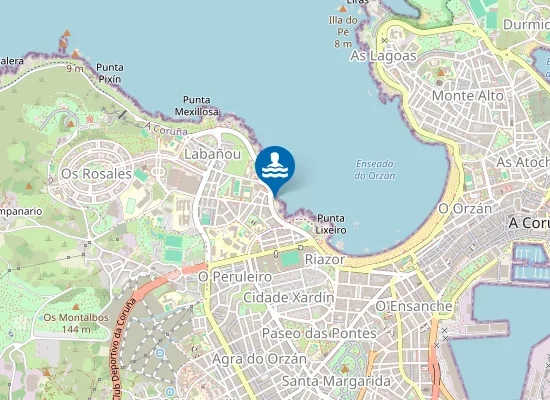 Map of Praia de San Roque-Lino