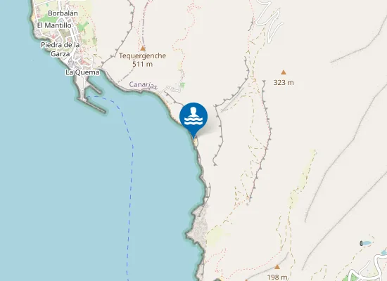 Map of Playa de las Arenas