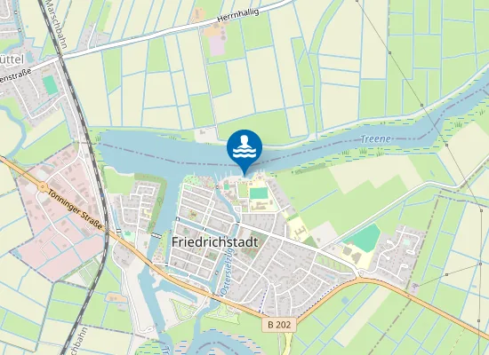 Map of TREENE FRIEDRICHSTADT