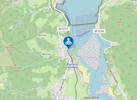 Map of Toñako hondartza