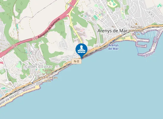 Map of Platja de la Picòrdia