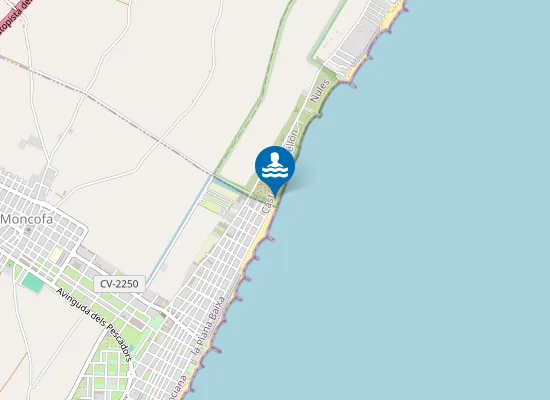 Map of Platja de la Pedra Roja