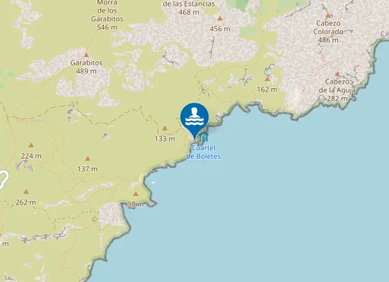 Map of Cala del Bolete