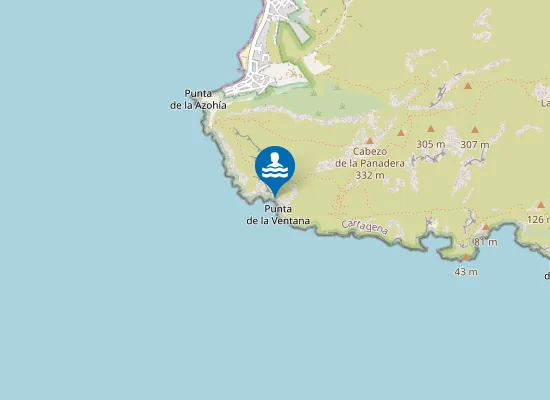 Map of Cala del Carracón