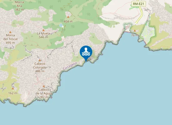 Map of Cala del Barranco de la Muela