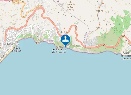 Map of Playa Barranco de Enmedio