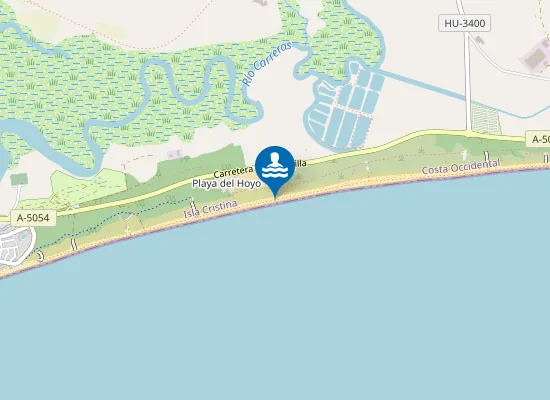 Map of Playa de la Casita Azul