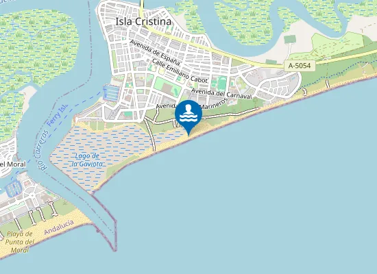 Map of Playa del Parque Litoral
