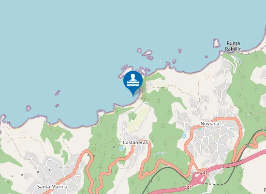 Map of Playa Gavieiro